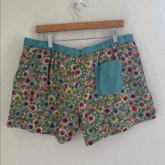 Boden 100% Cotton Floral Polka Dot Print Hotchpotch Shorts Size 16 NEW Cottage - Picture 11 of 12